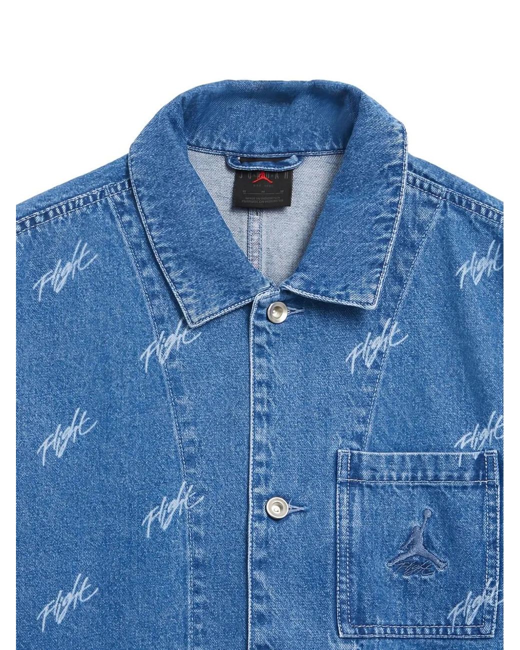 Nike Blue Flight Heritage Denim Jacket for men
