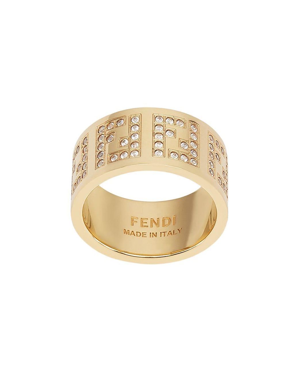 Fendi crystal monogram ring deals