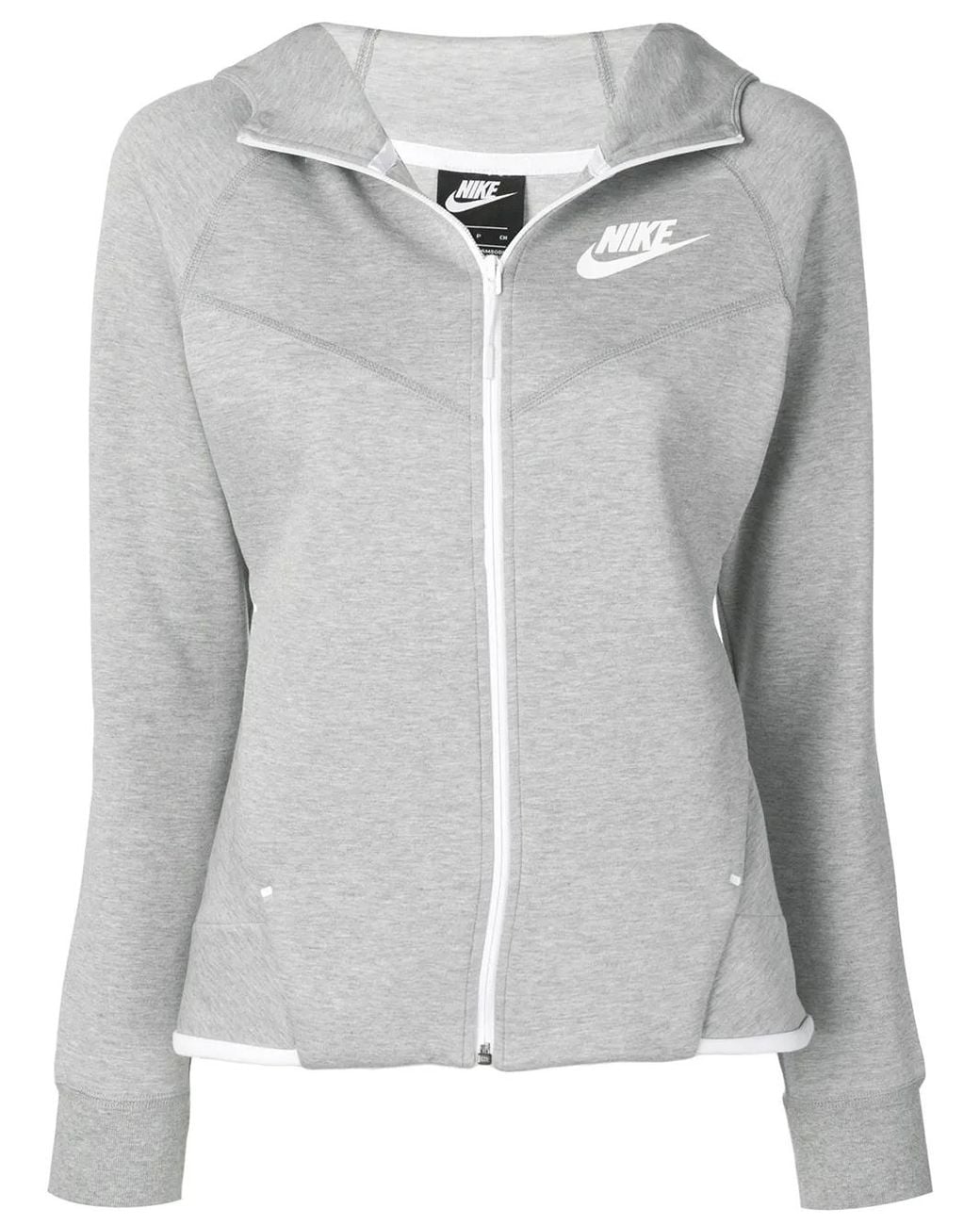 Nike Gray Tech Windrunner Zipped Hoodie
