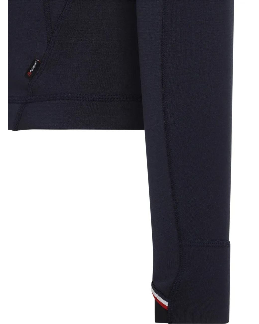 Moncler Blue Half-Zip Sweatshirt for men