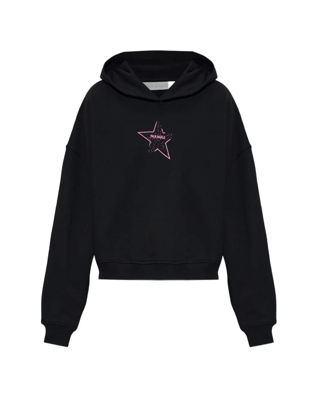 Palm Angels Icon Palm Loose Hoodie in Black | Lyst