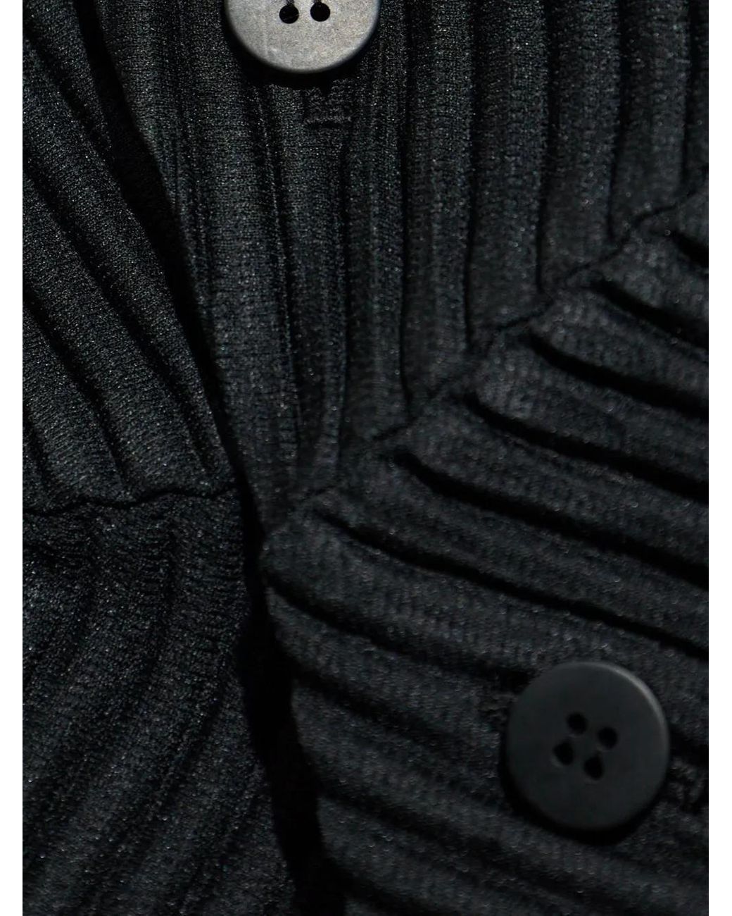 Homme Plissé Issey Miyake Blue Monthly Colors: September Plissé Buttoned Overshirt for men