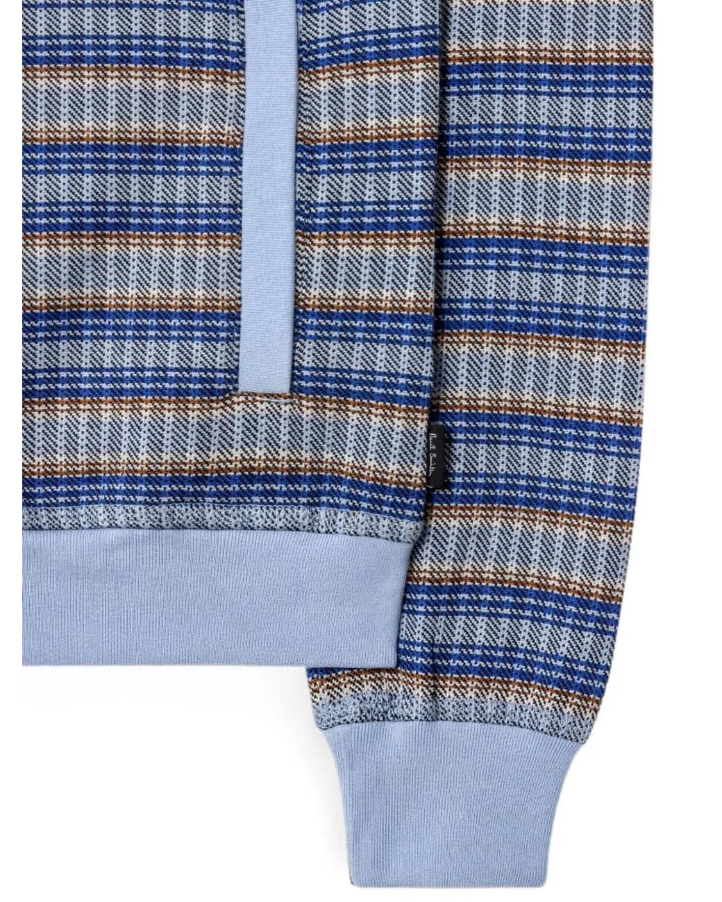 Paul Smith Blue Striped Button-Up Cardigan for men