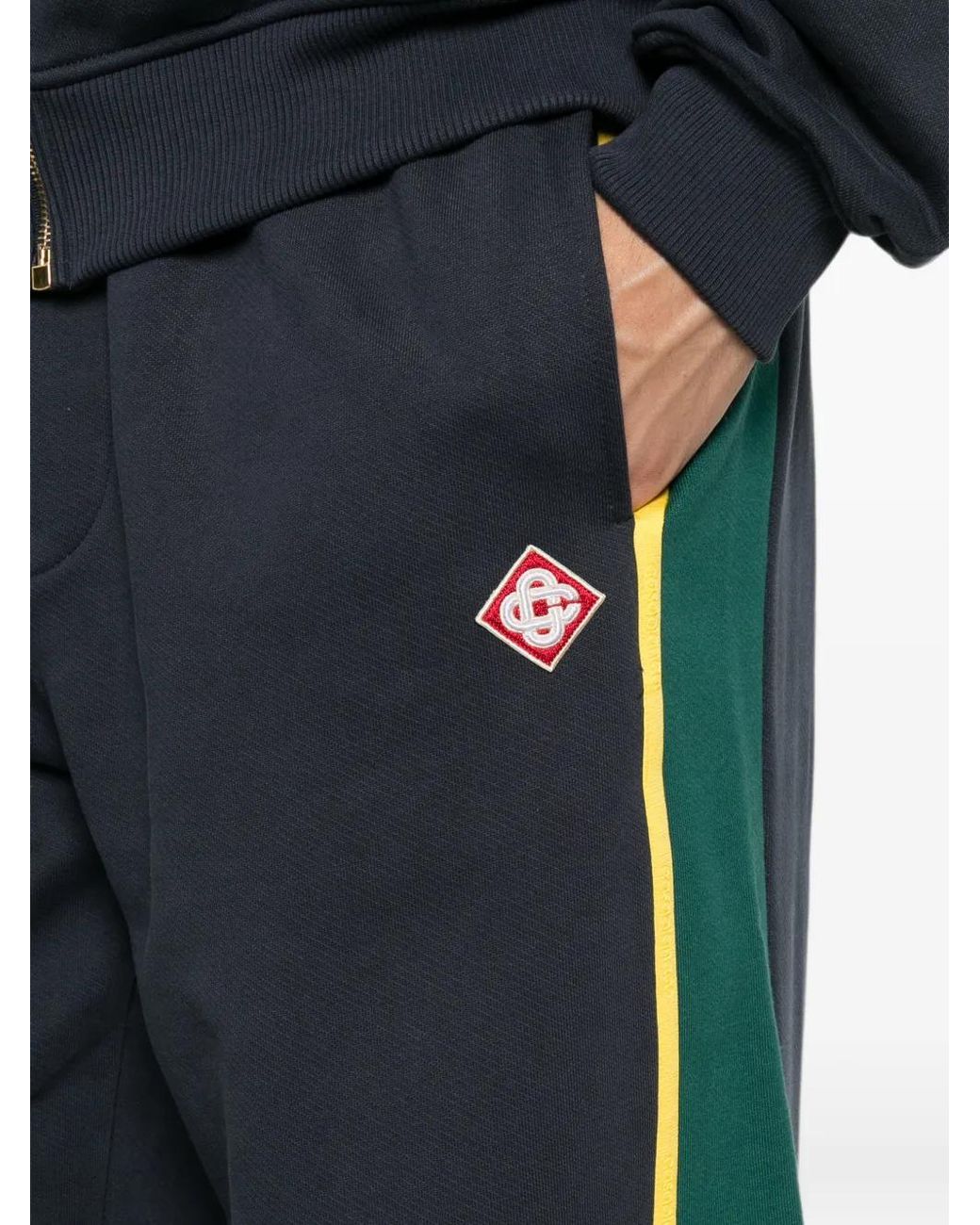 Casablanca Blue Pantalon De Jogging À Rayures Latérales for men