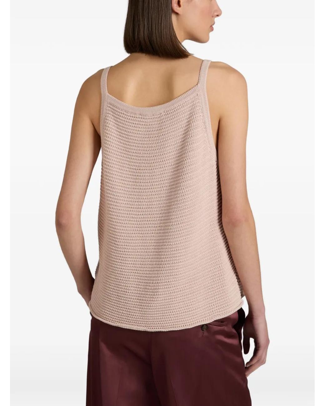 Slowear Pink Slim-Fit Cotton Top