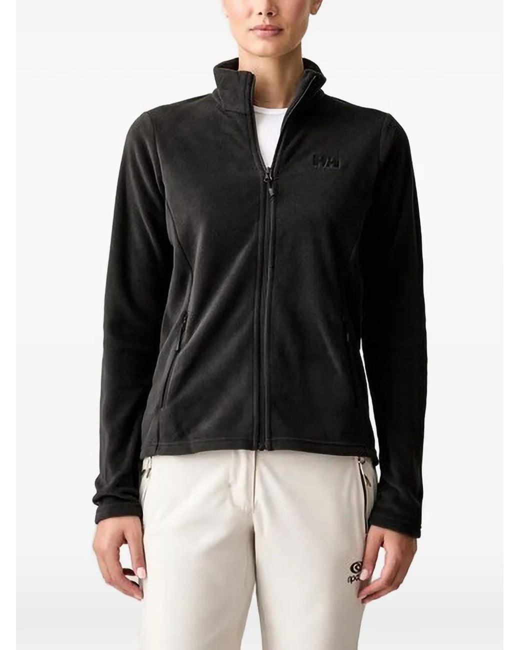 Helly Hansen Black Daybreaker Fleece-Texture Zip-Up Sweatshirt