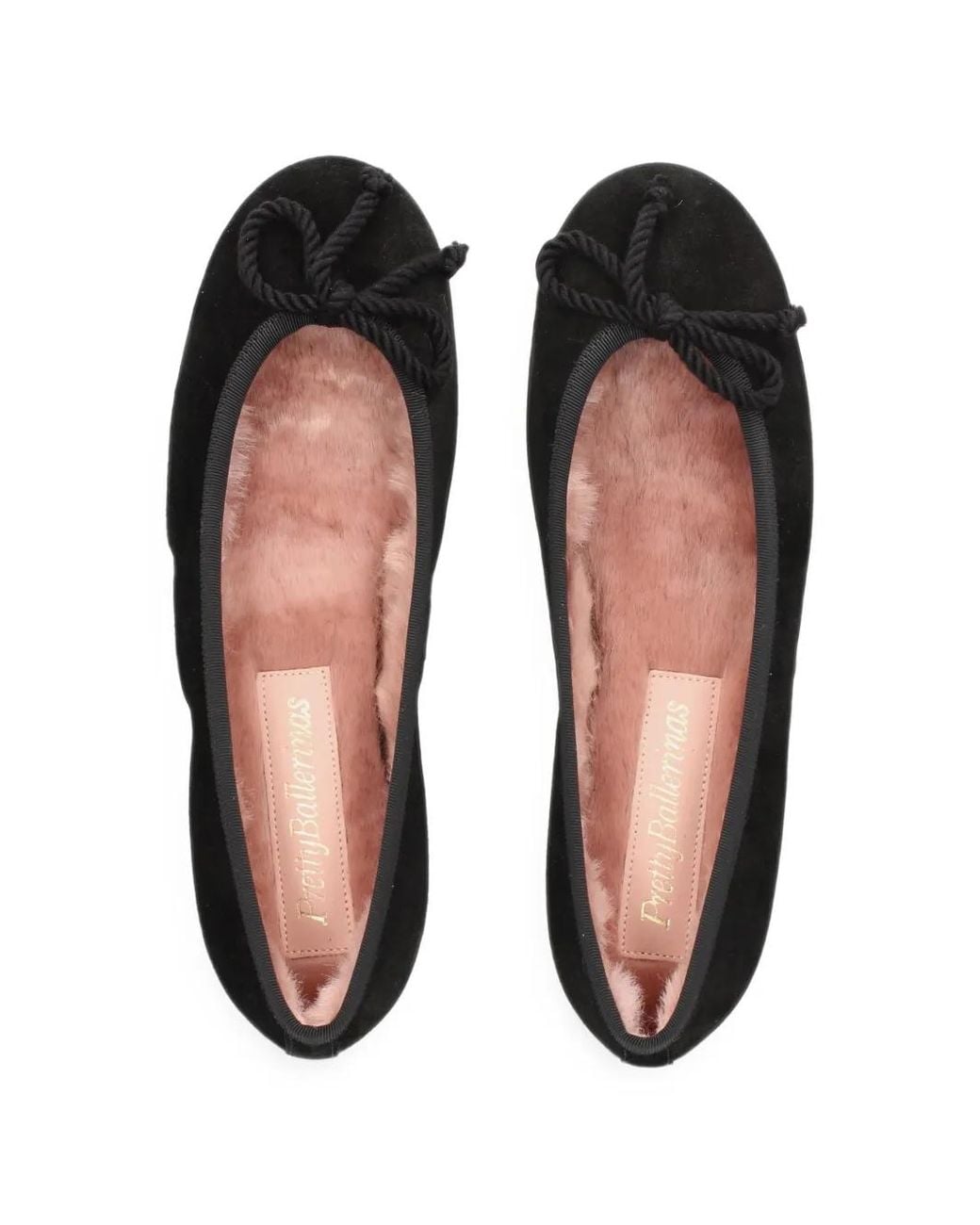 Pretty Ballerinas Black Rosario Bow-Detail Ballet Flats