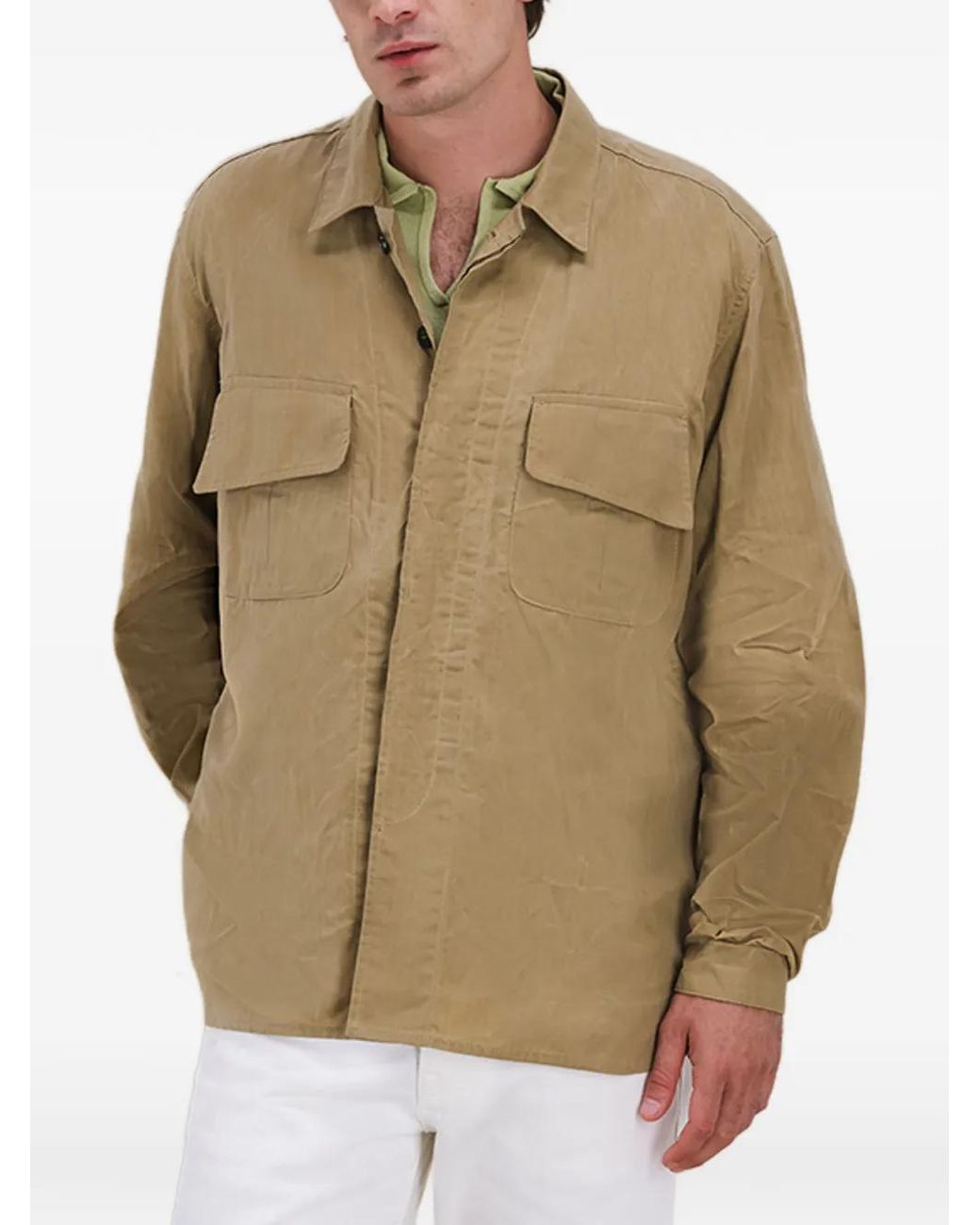 Fortela Natural Mark Pocket Overshirt for men