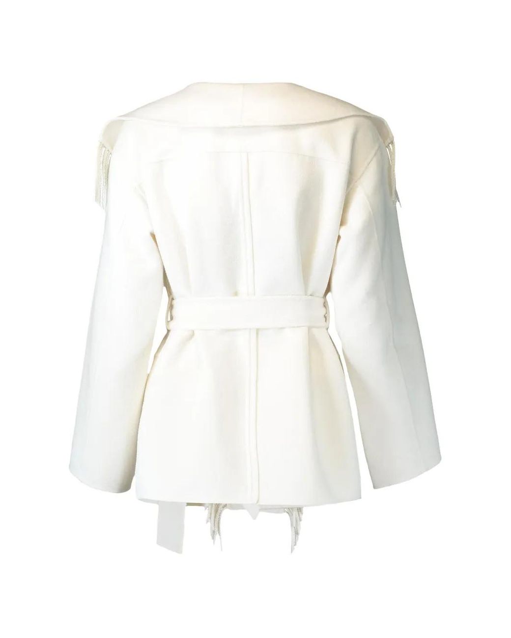 Jonathan Simkhai White Rowen Fringe Jacket