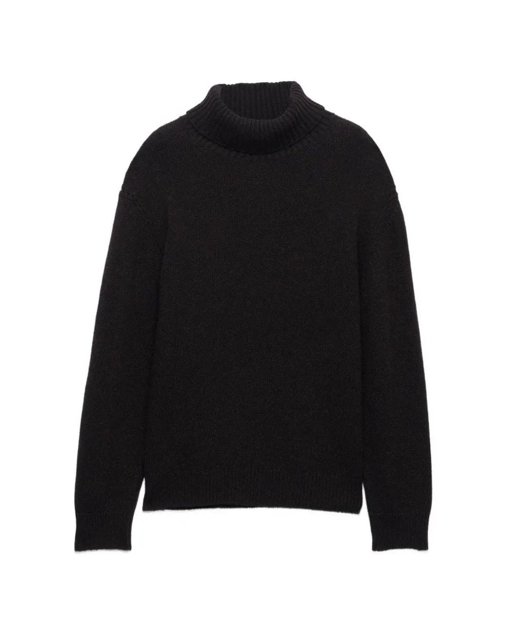 Prada Black Re-Cashmere Turtleneck Sweater
