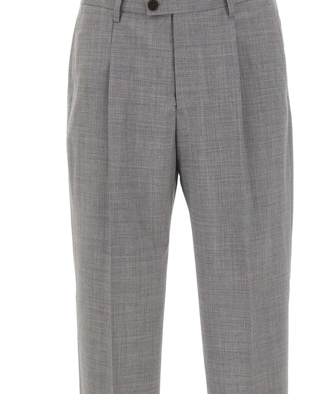Devore Hose Mit Bundfalten in Gray für Herren