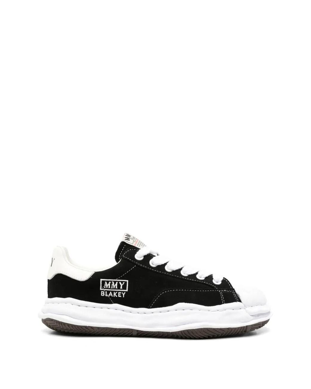 Maison Mihara Yasuhiro White Blakey Og Sole Suede Low-Top Sneakers for men