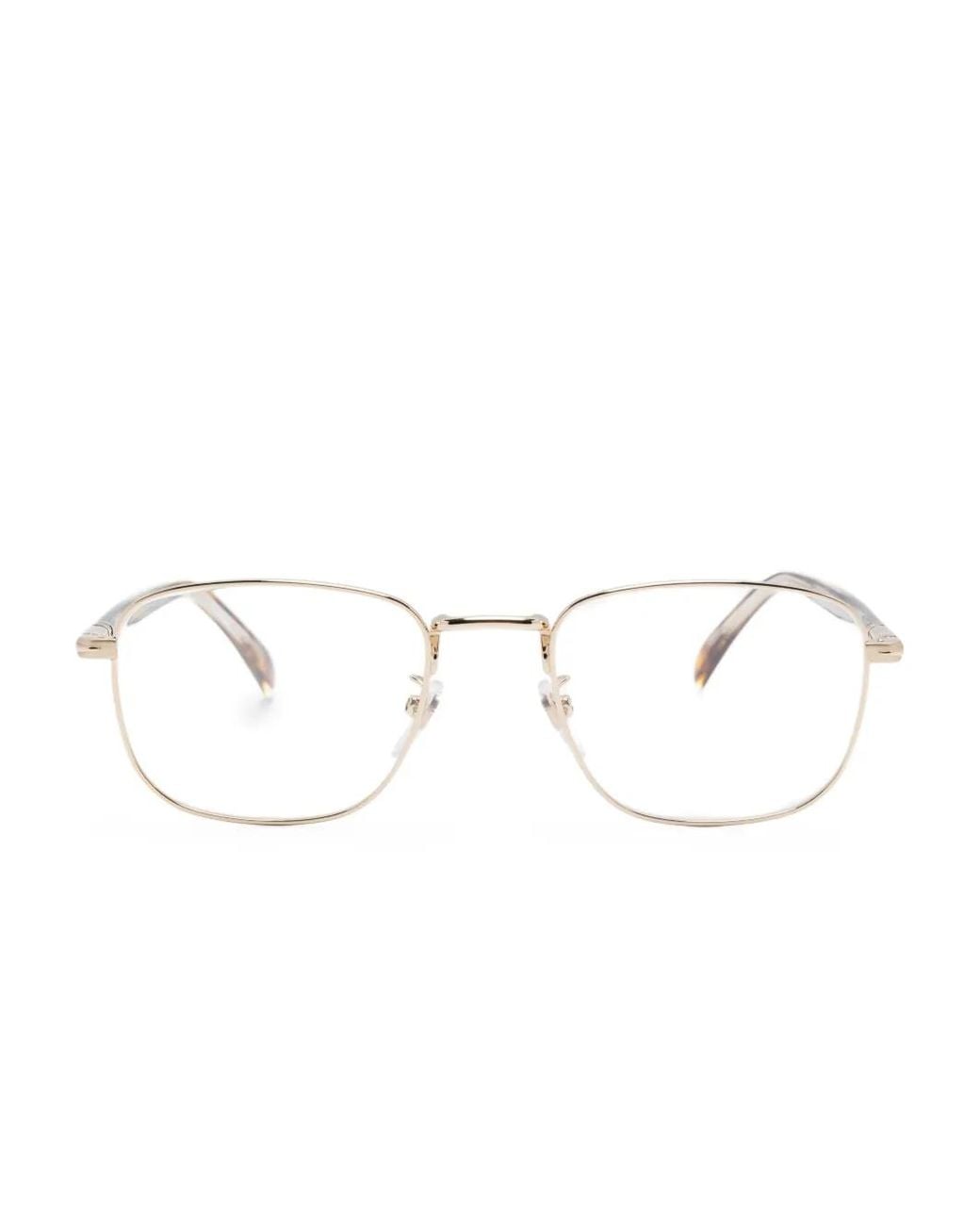 David Beckham Natural Rectangle-Frame Glasses