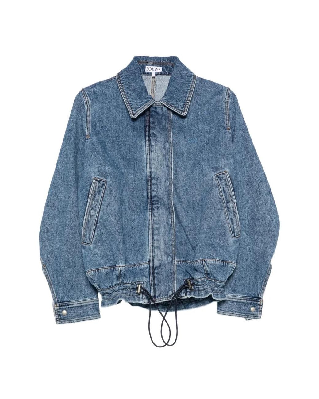 Loewe Blue Drawstring Denim Jacket