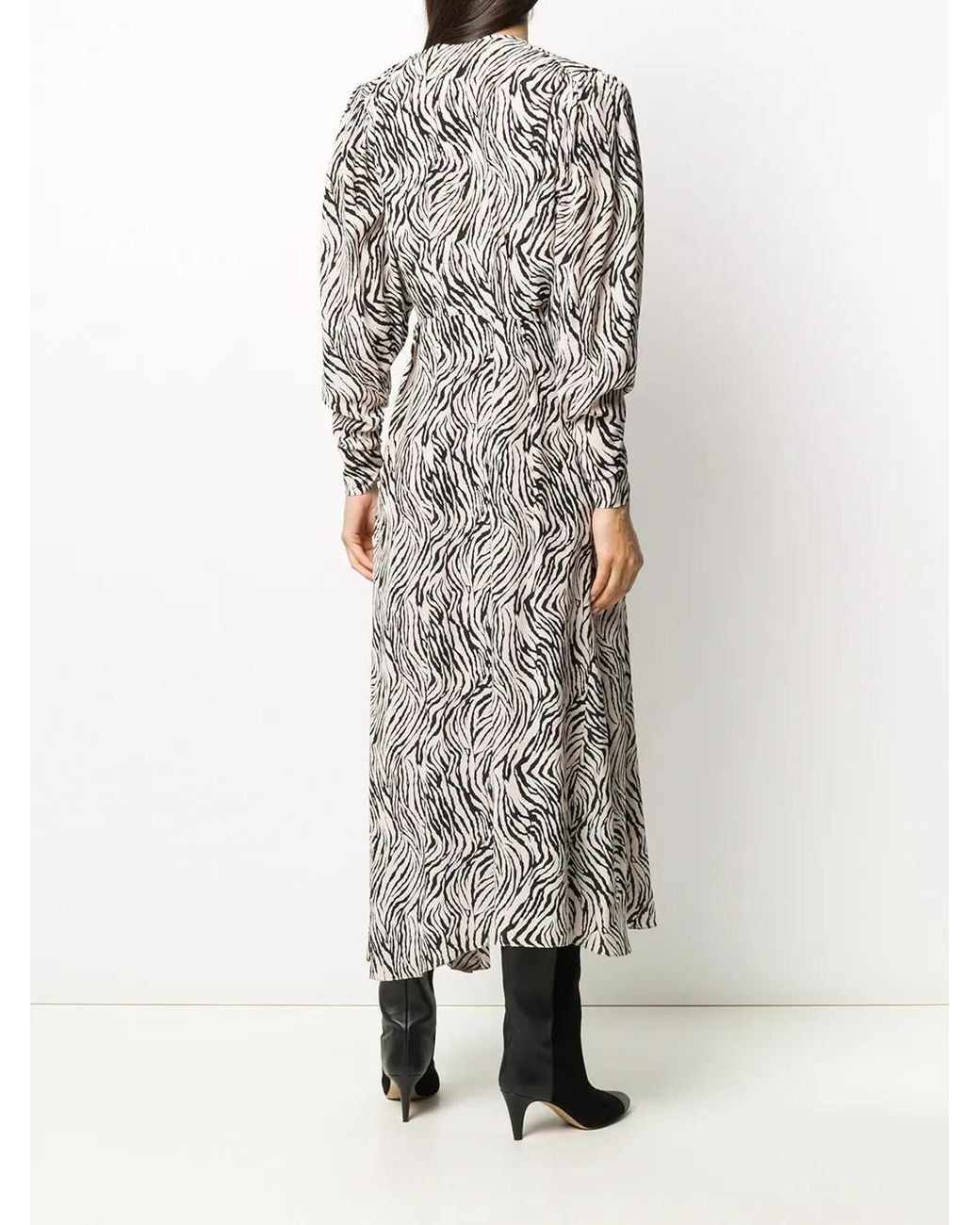 Isabel Marant Multicolor Zebra-Print Dress