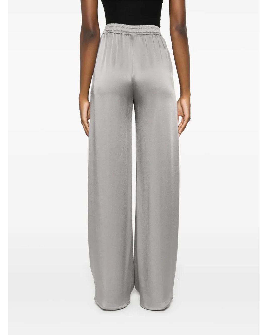 Herno Gray Crepe Trousers