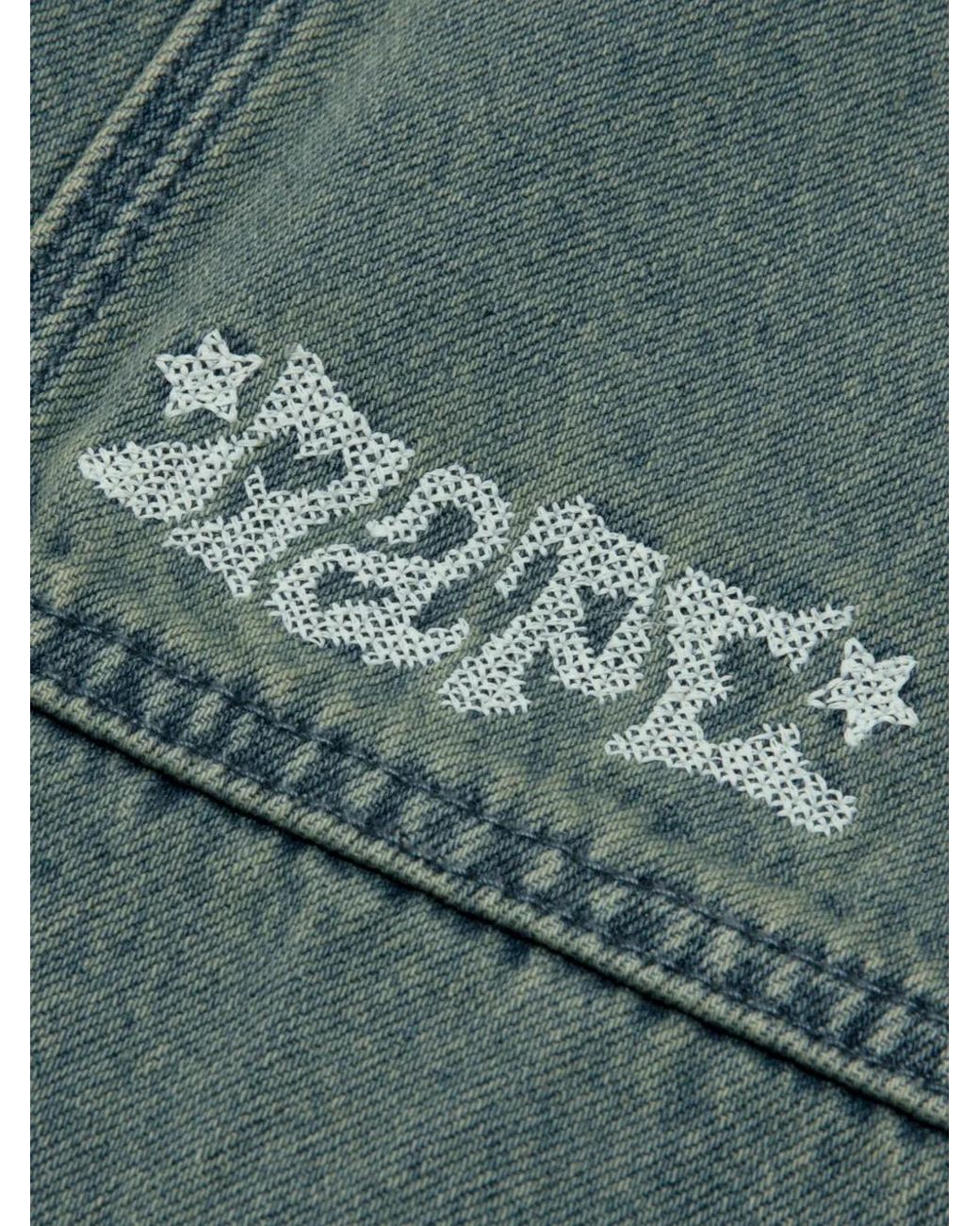 Aape By A Bathing Ape Green Pantalon À Patchs