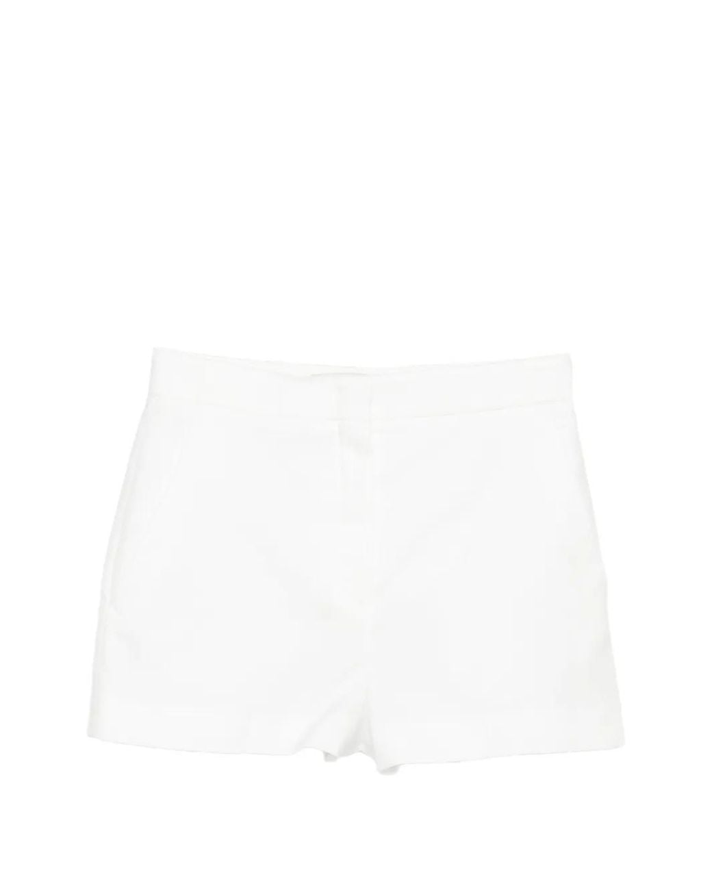 Fendi Geplooide Shorts in het White