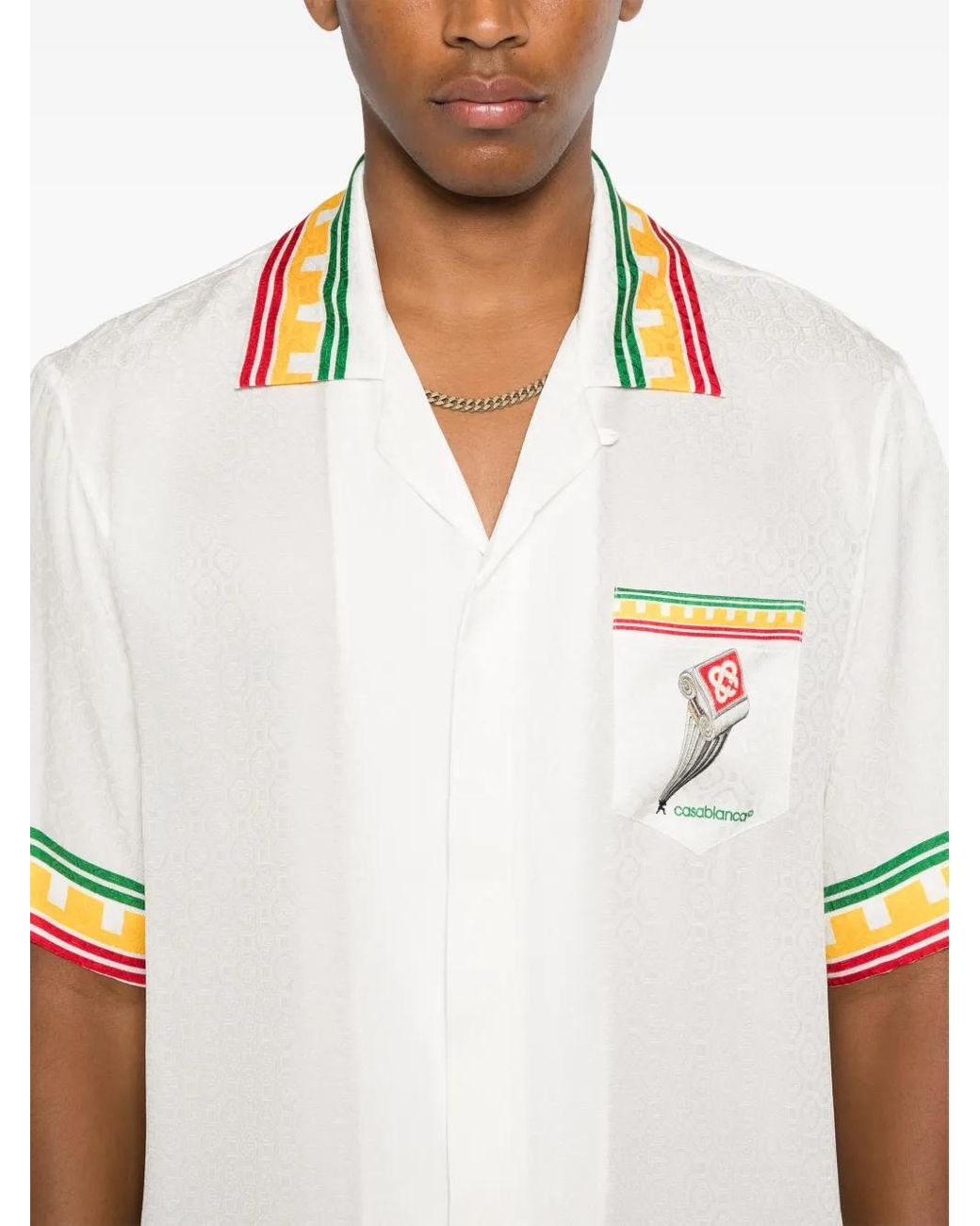 Casablanca Hemd Mit Monogrammmuster in White für Herren
