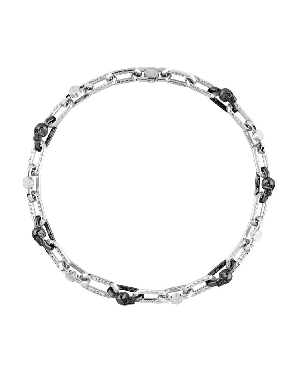 Collana A Catena di Philipp Plein in Metallic da Uomo