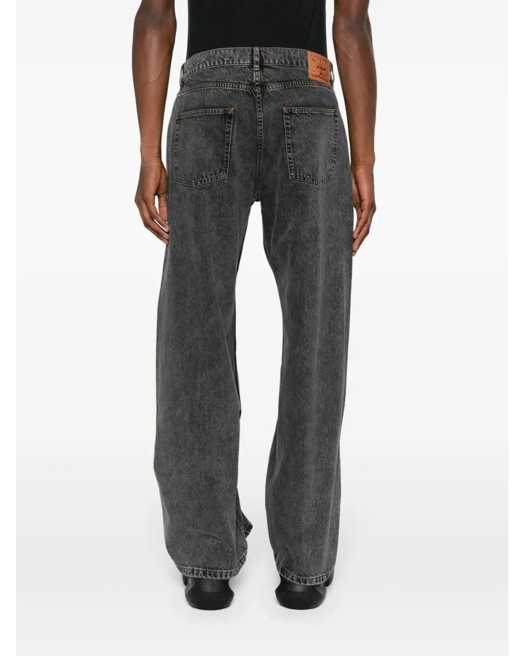 Y. Project Gray Evergreen Wire Faded Jeans for men