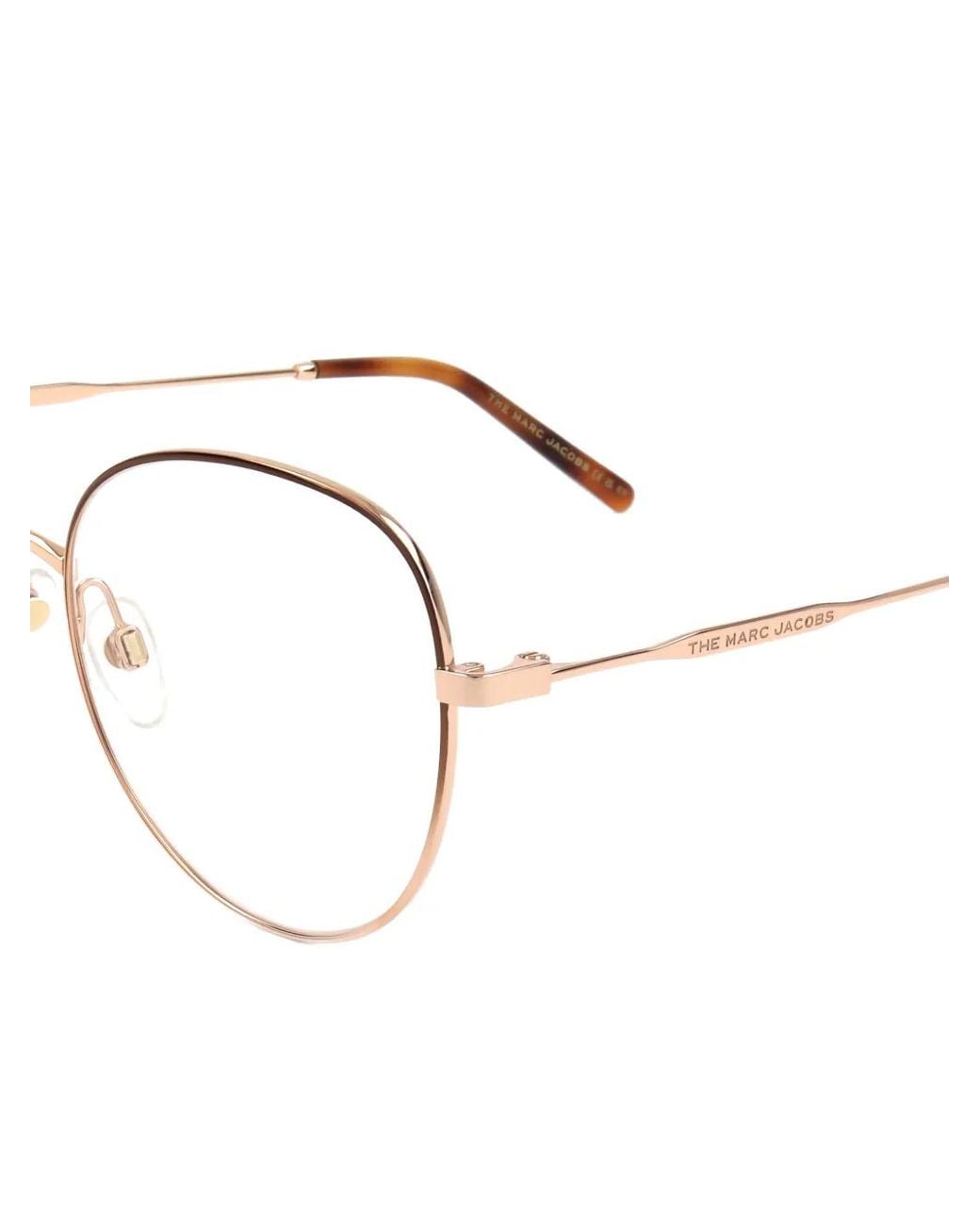 Marc Jacobs Natural Lunettes De Vue À Logo Gravé