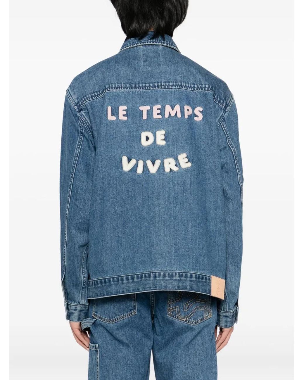 SPORT b. by agnès b. Blue Logo-Embroidered Jacket for men