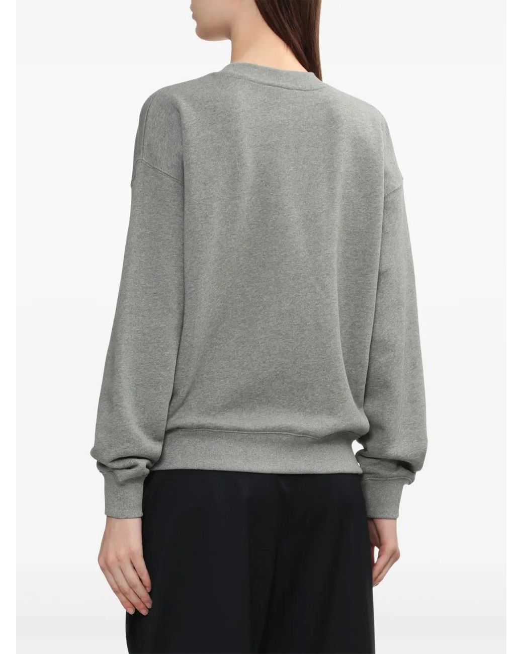 Maison Kitsuné Gray Bold Fox Head-Patch Sweatshirt