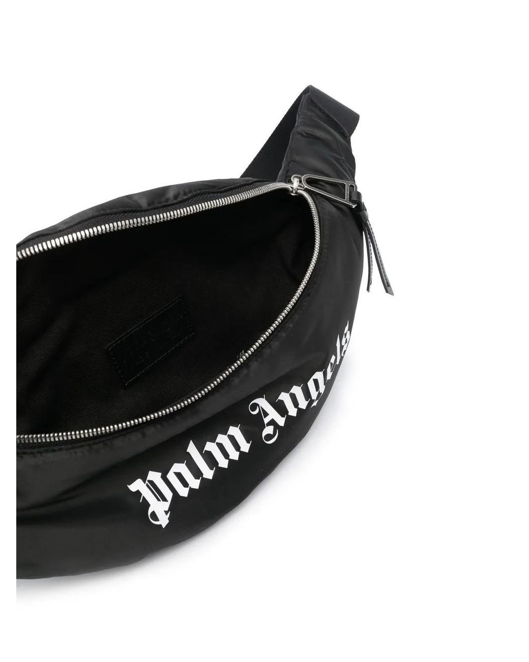 Palm Angels Classic Logo Belt Bag Black/white for men