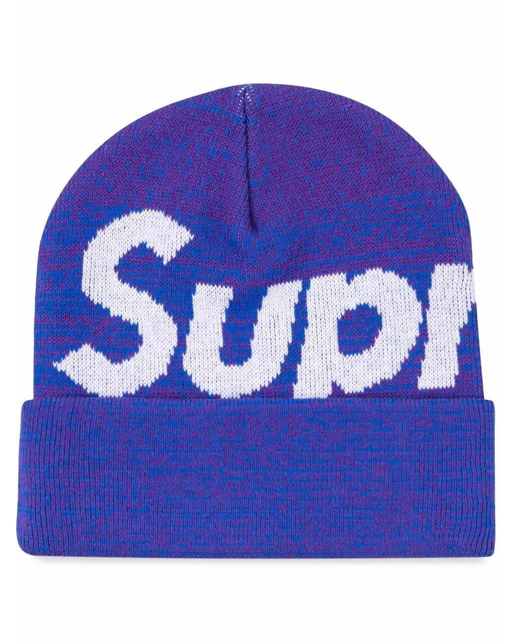 Supreme Blue Big Logo Beanie "Fw 21" Sneakers
