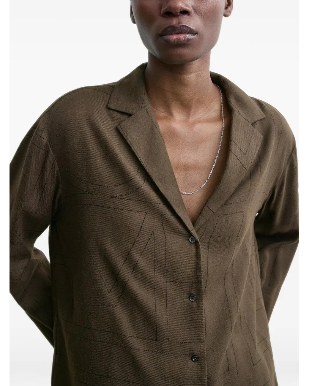 Camisa Con Monograma Totême de color Brown