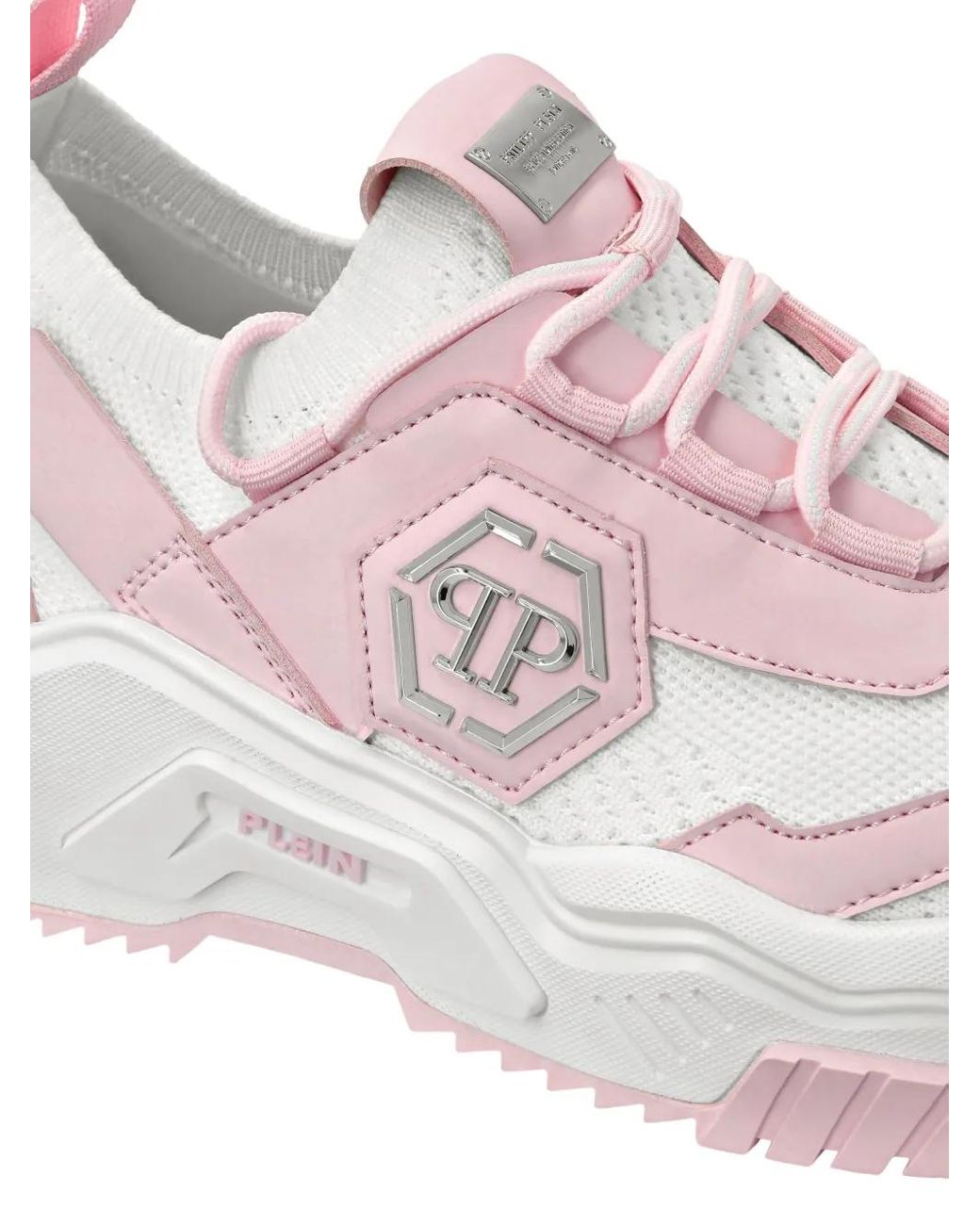 Philipp Plein Pink Predator Low-Top Sneakers