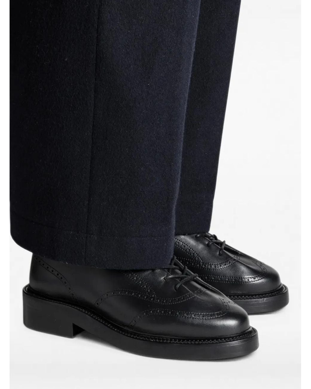 Solovière Black Boldie Leather Brogues for men