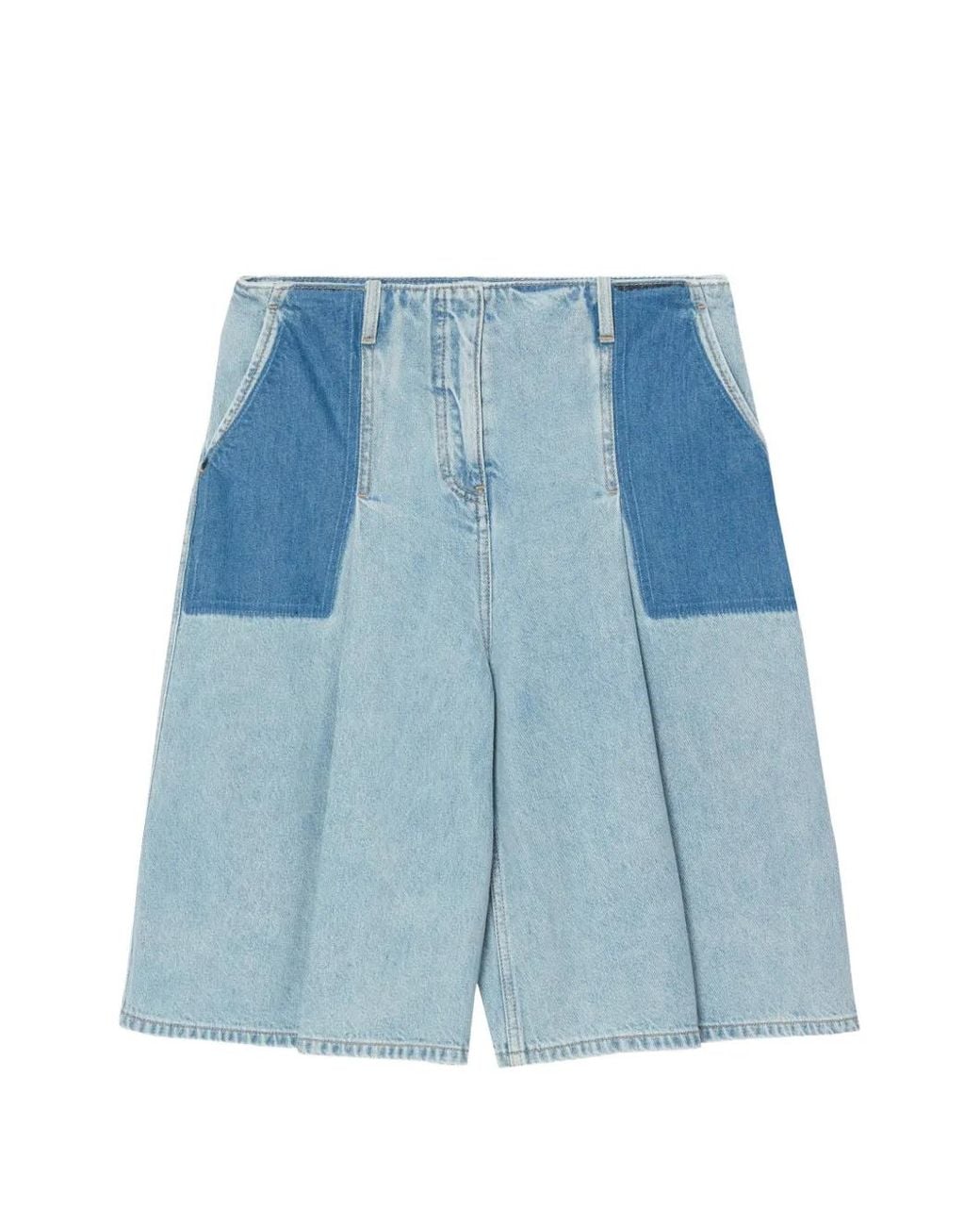 Short Plissé À Design Patchwork 3.1 Phillip Lim en coloris Blue