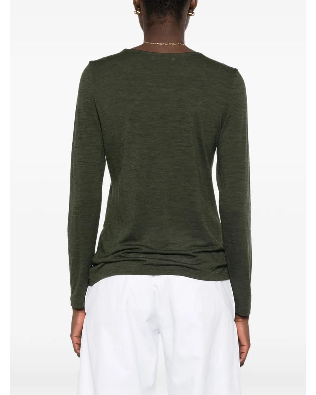 Whyci Green Long-Sleeve Top