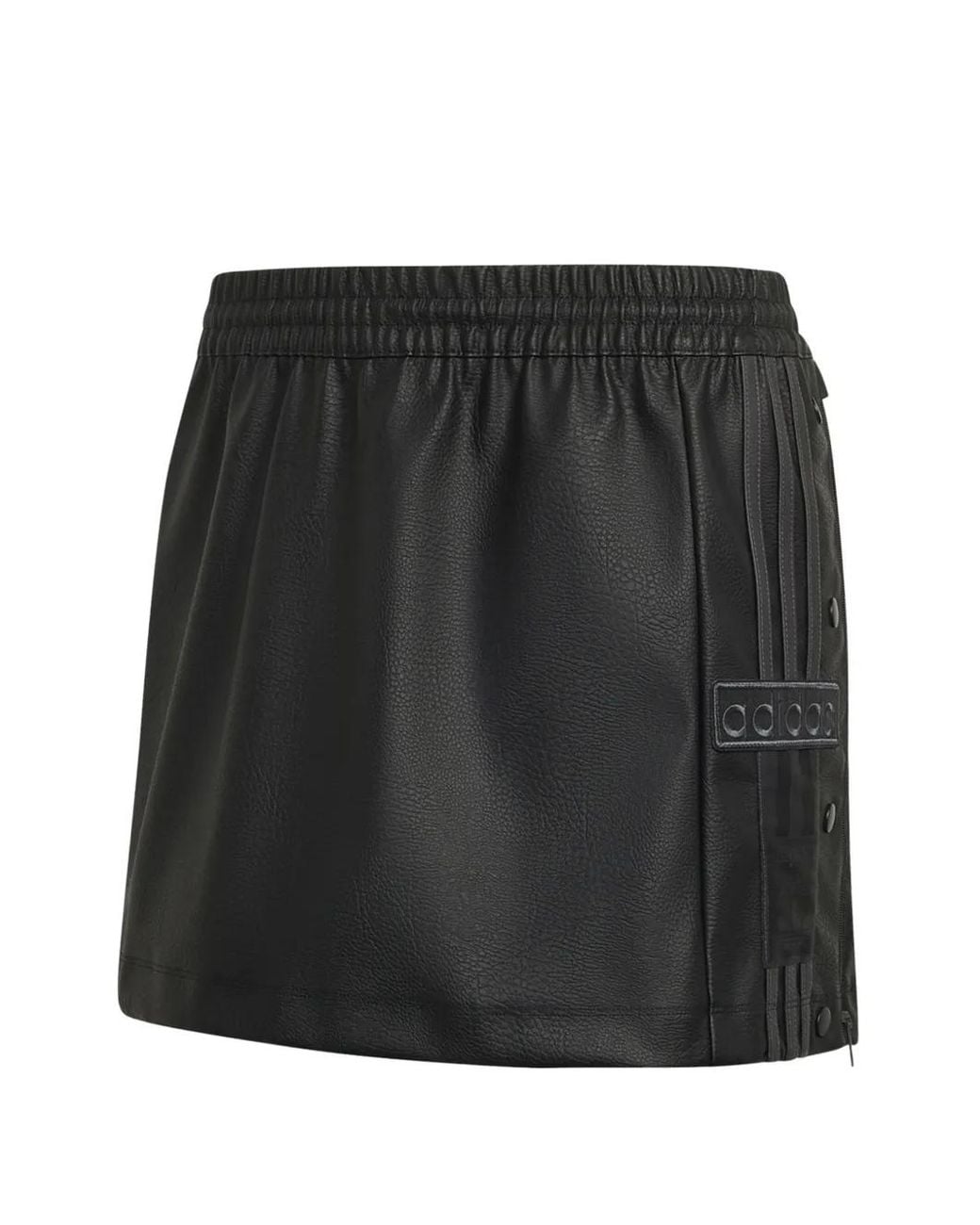 Adidas Black Adibreak Logo-Patch 3-Stripes Mini Skirt
