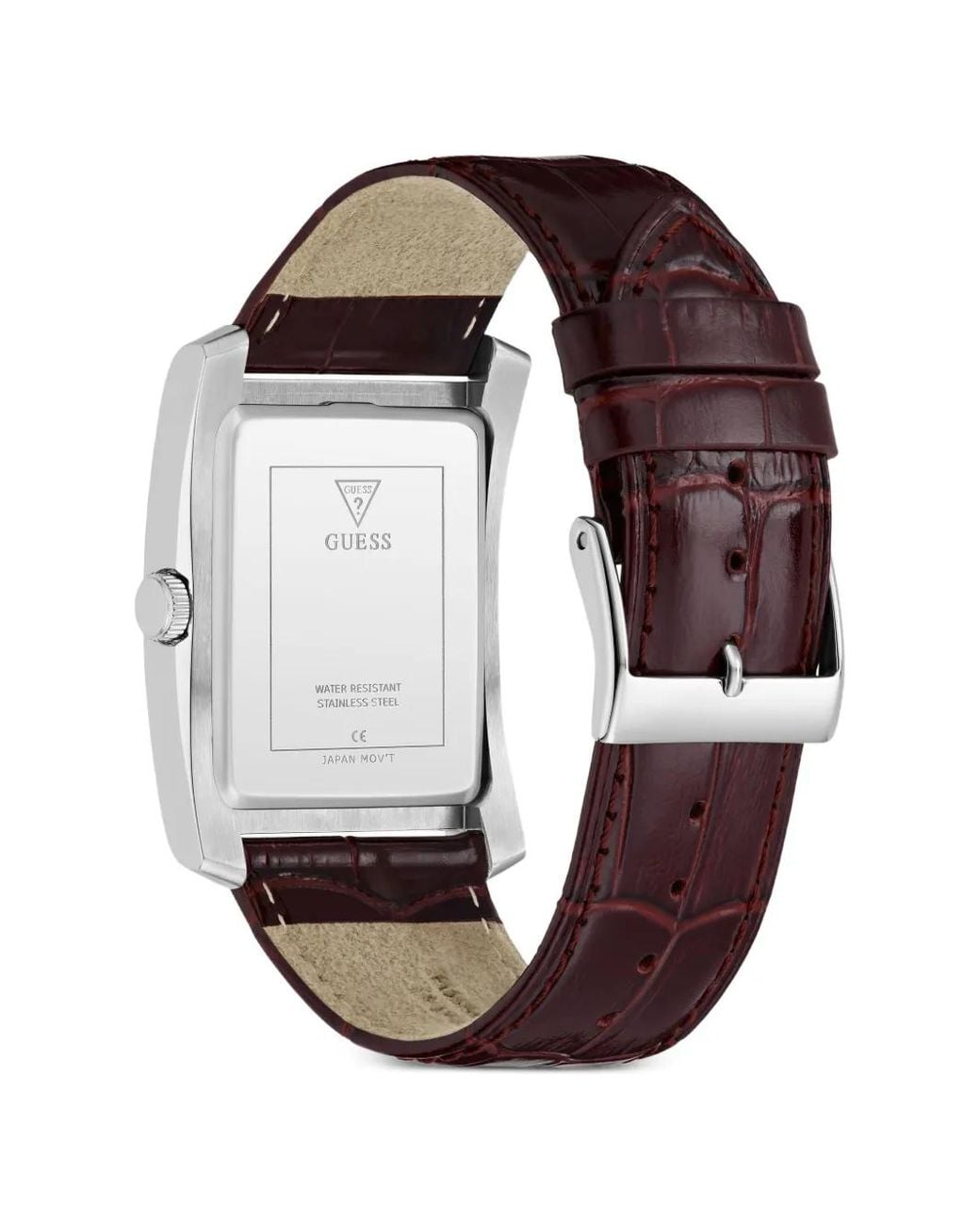 Guess Blue Rectangular 34Mm Watch for men