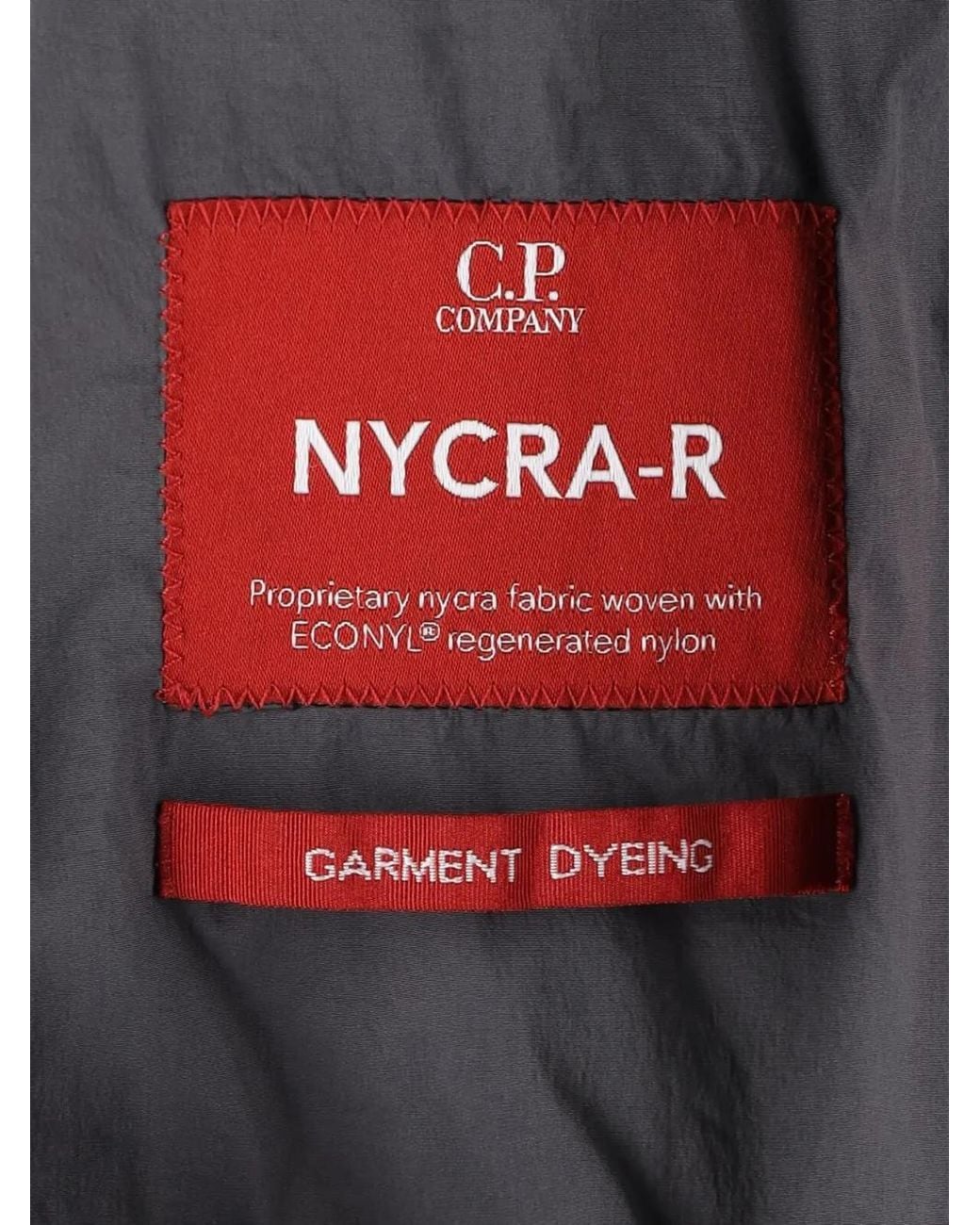 C P Company Gray Nycra-R Lens Bomber Jacket for men