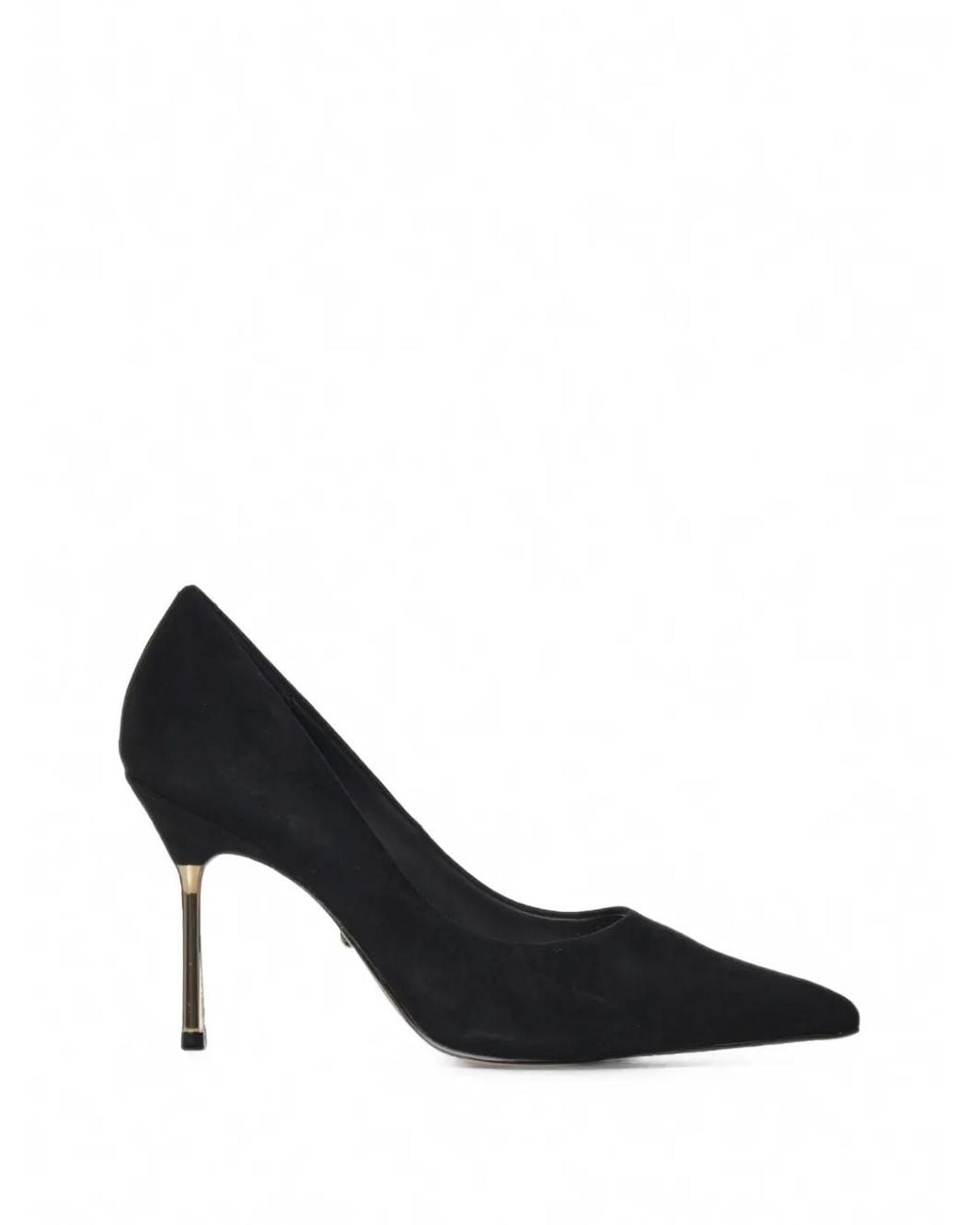 Kurt Geiger Black Pointed-Toe Suede Pumps