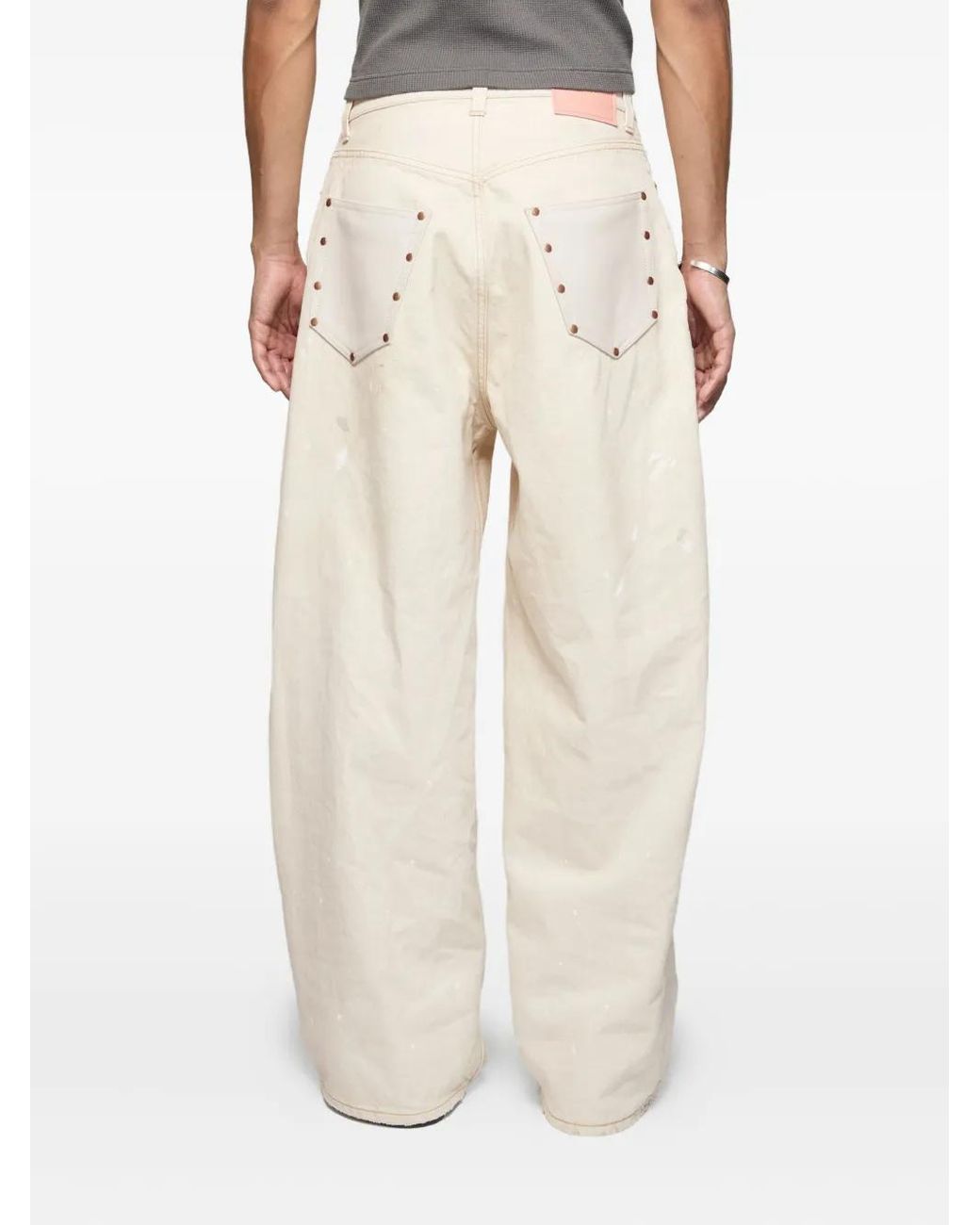 Acne 2023 Jeans Mit Logo-Patch in White für Herren