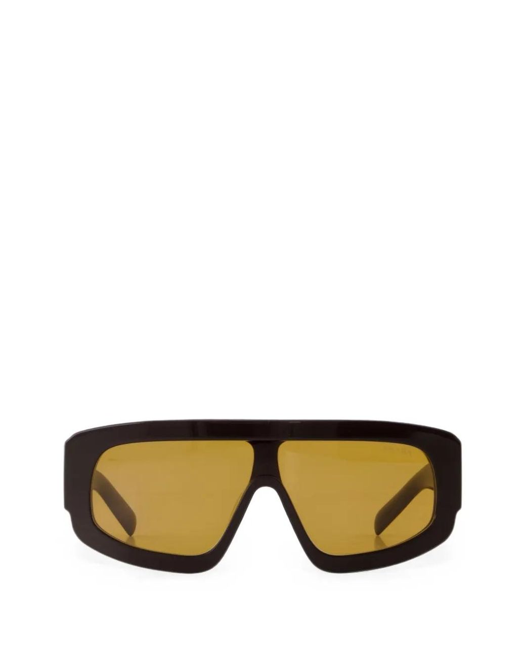 Prada Black Triangle-Logo Sunglasses