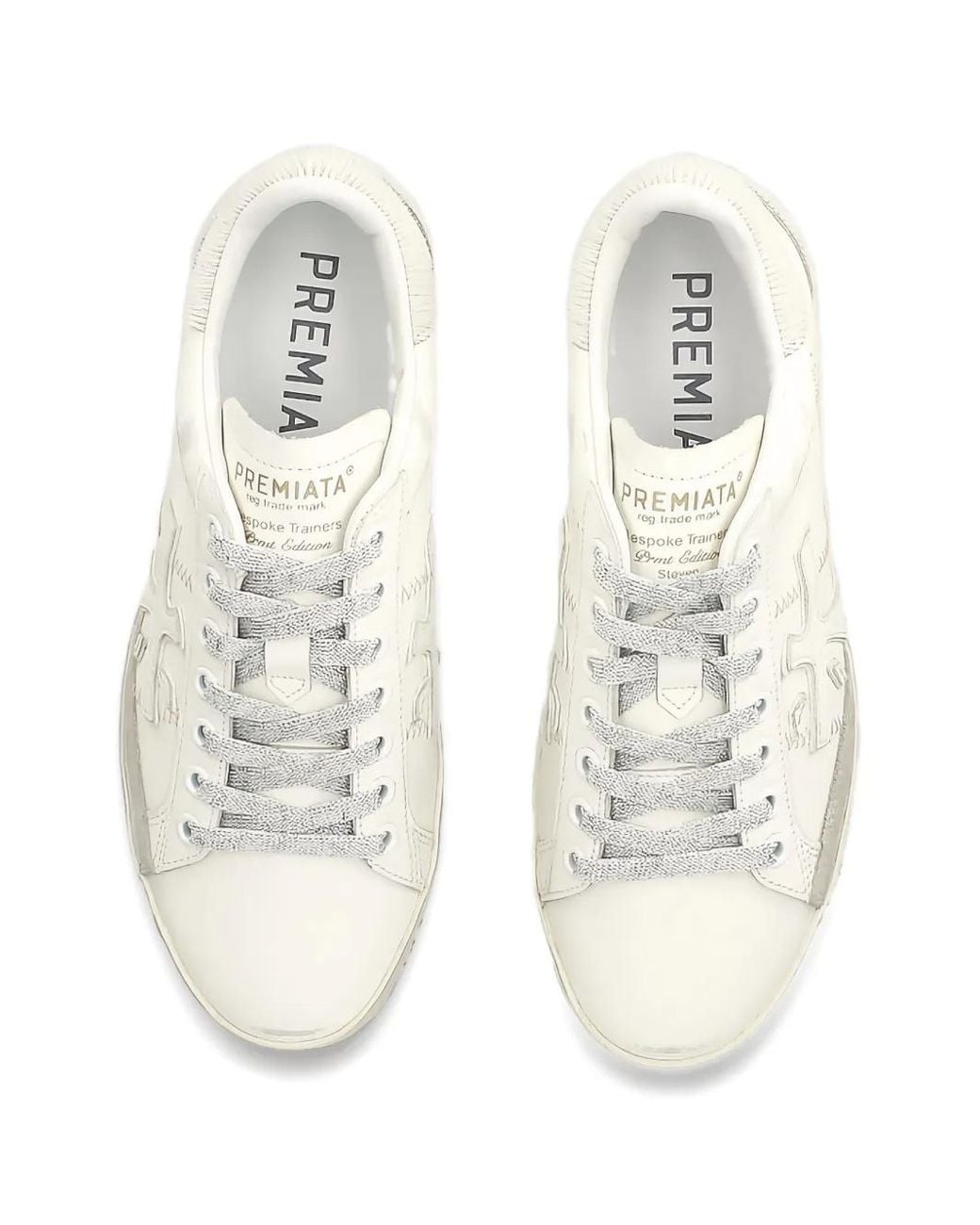 Premiata White Steven 7608 Sneakers