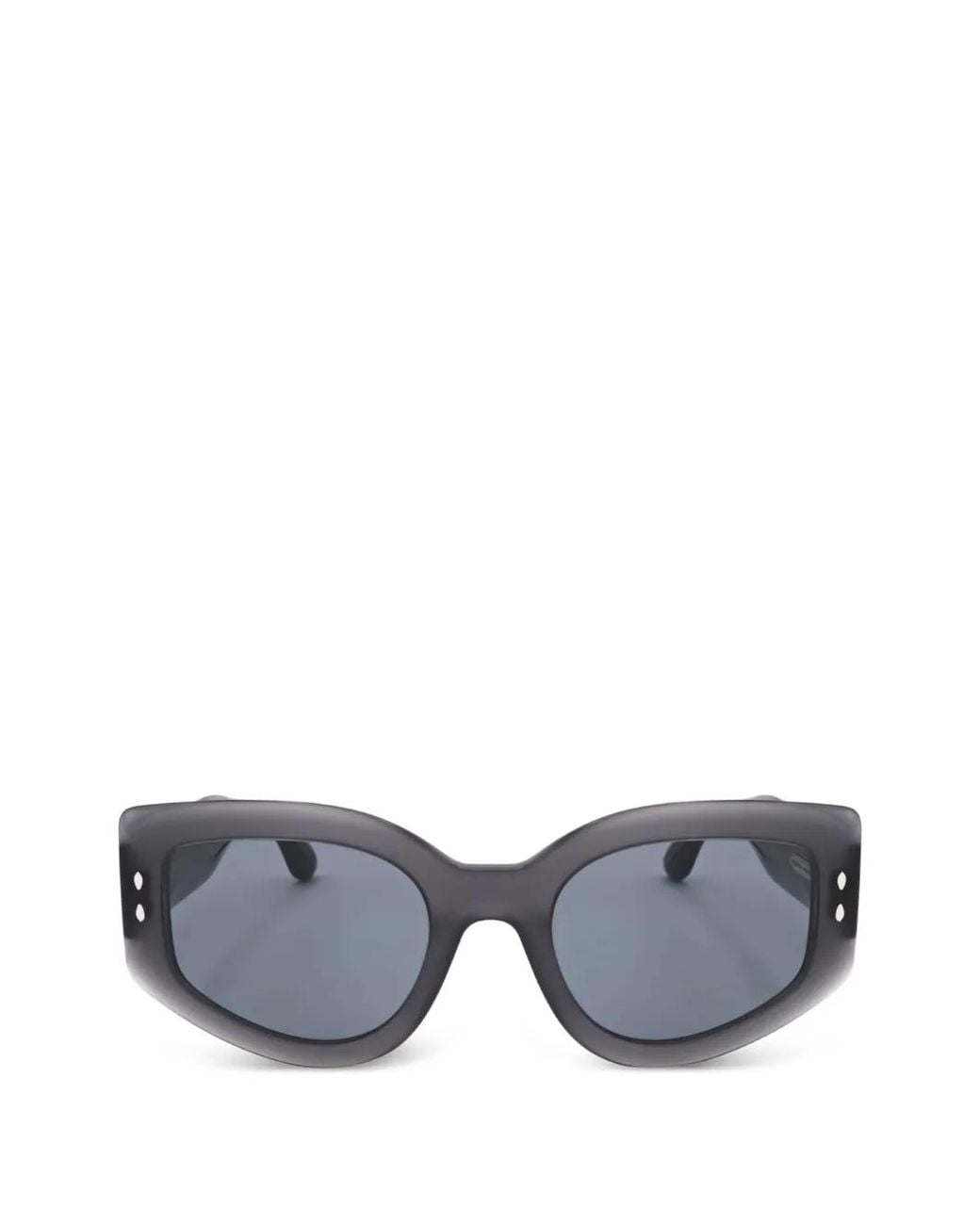 Isabel Marant Gray Geometric-Frame Sunglasses