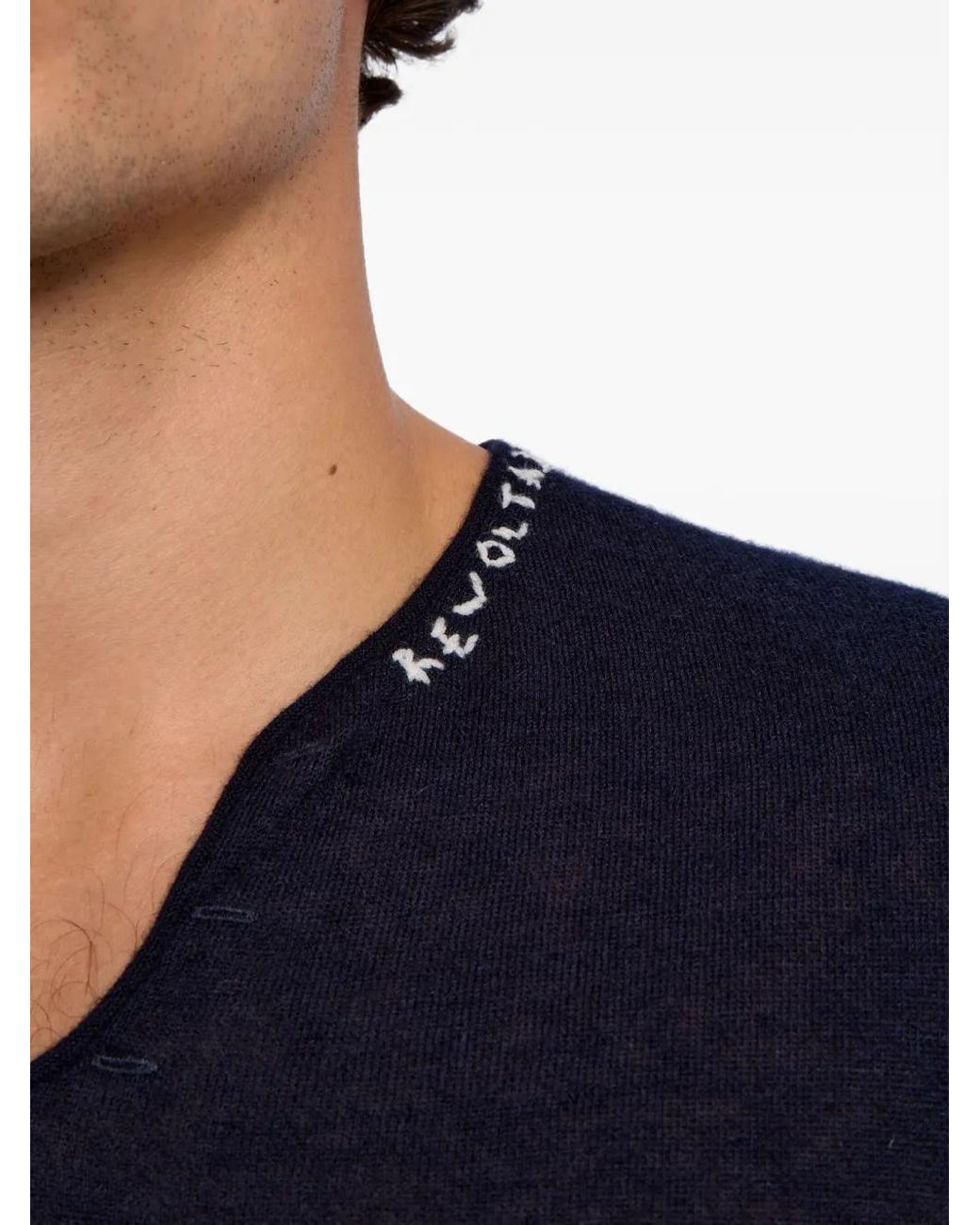 Zadig & Voltaire Blue Monastir Cashmere Sweater for men