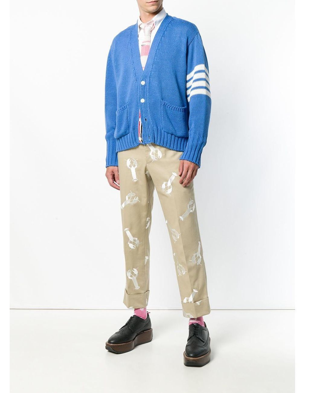 Thom browne shop whale cardigan