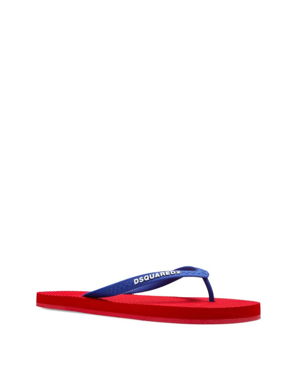 DSquared² Red Logo Flip Flops