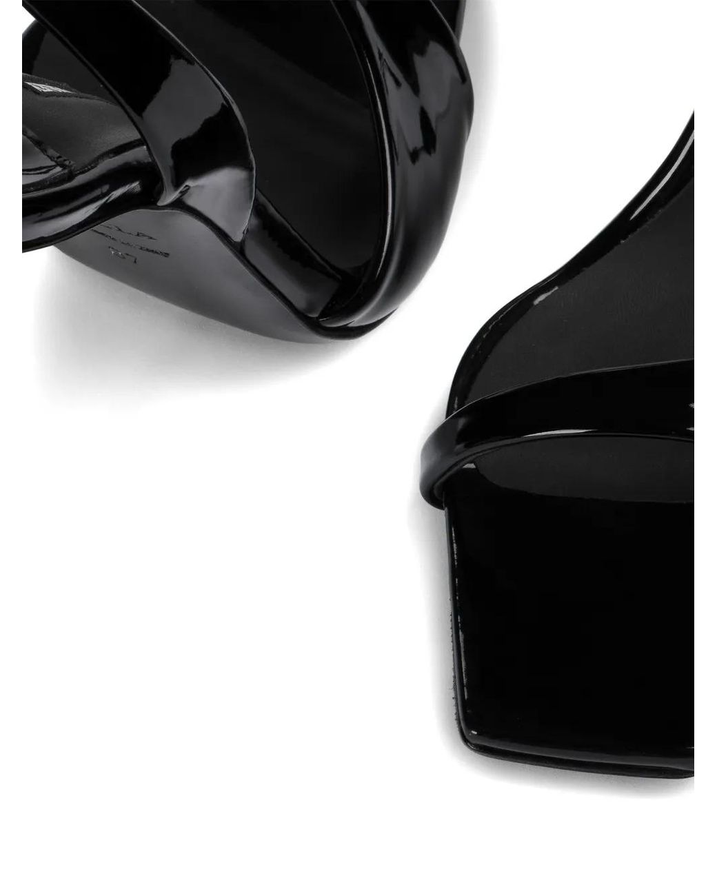 Le Silla Black Nyra Tie-Ankle Sandals