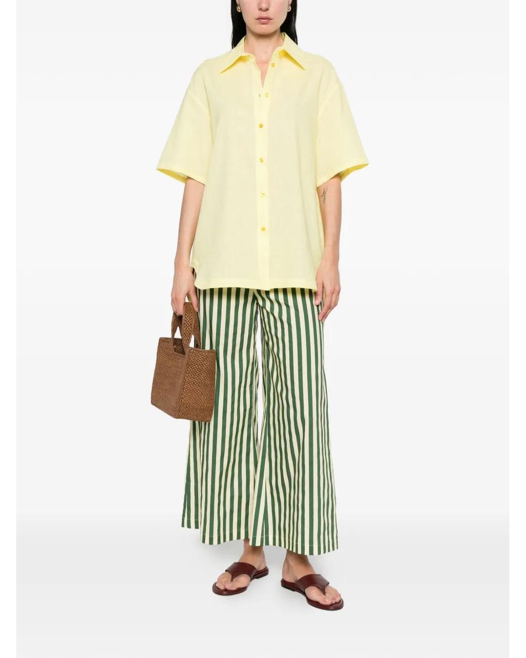 Manuel Ritz Yellow Button Shirt