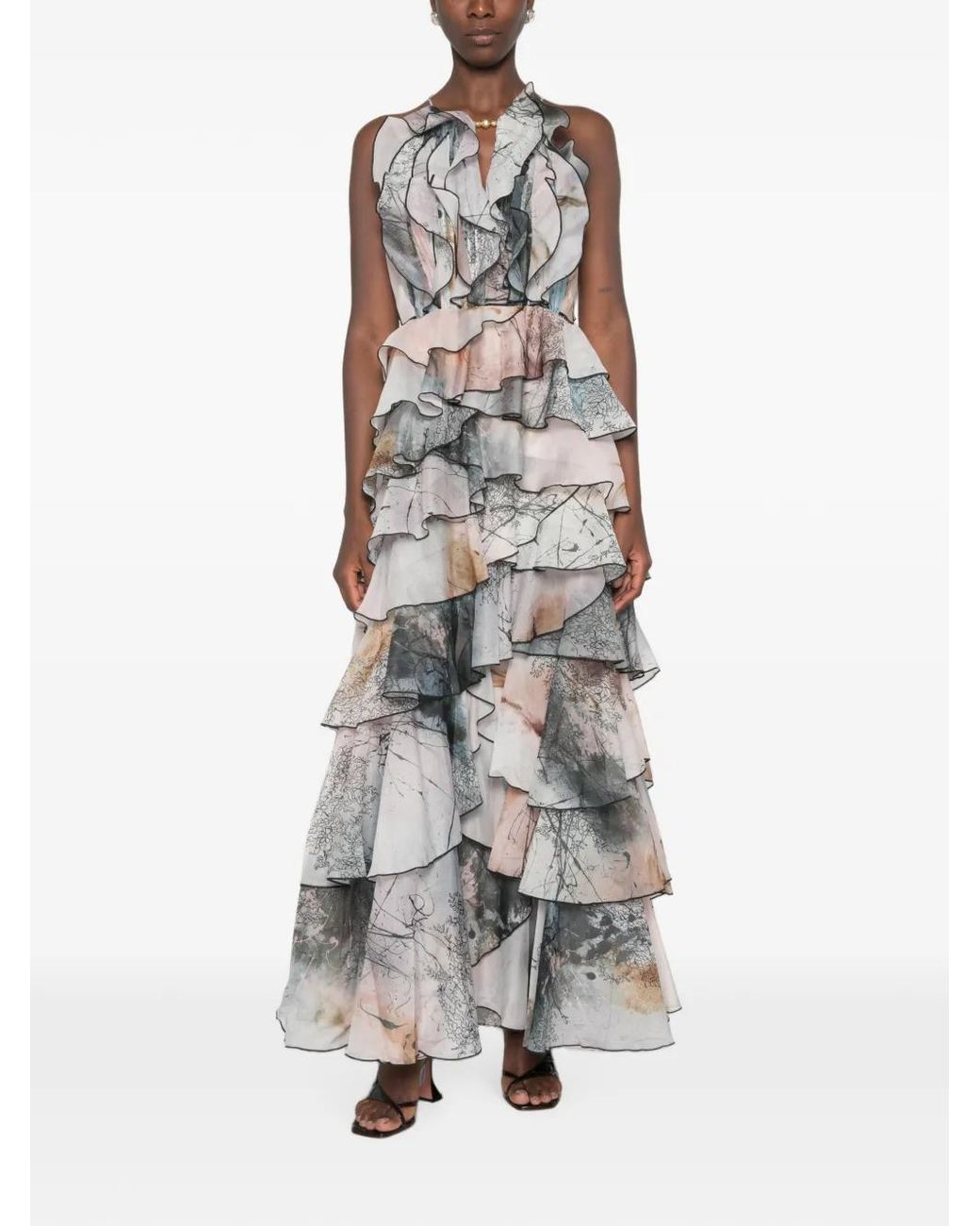 Aje. White Cleo Gown