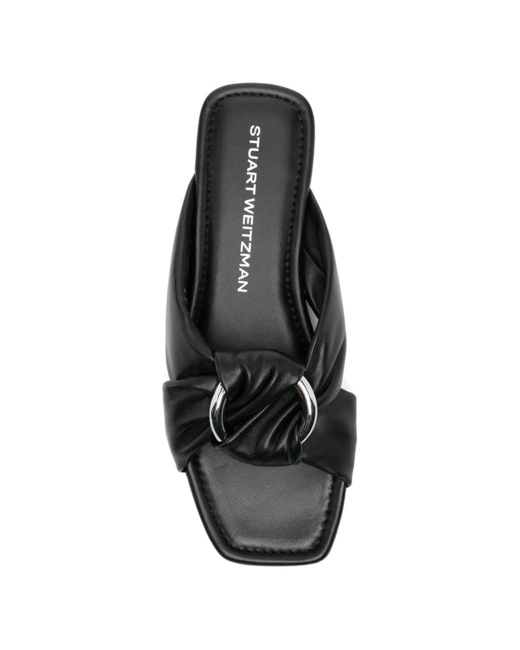 Stuart Weitzman Black Cece Slide